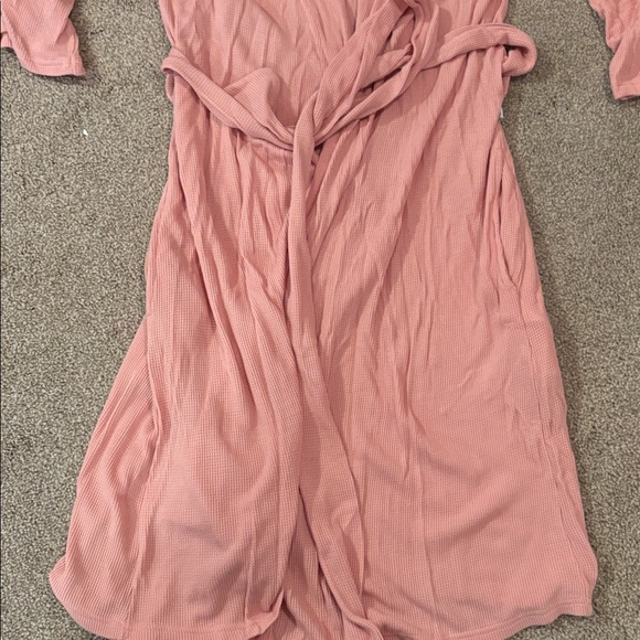 Posh Peanut Fall Rose Waffle Robe - Picture 3 of 4